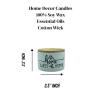 2-Pack Spring Candles 6 oz ceramic jar, Floral Fragrance Home Scented Candles 48 hrs. Burn Time