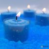 Elyon Tableware® 36 Ocean Breeze Scented Blue Colored Wax Deep Tealight Candles in Plastic Holder